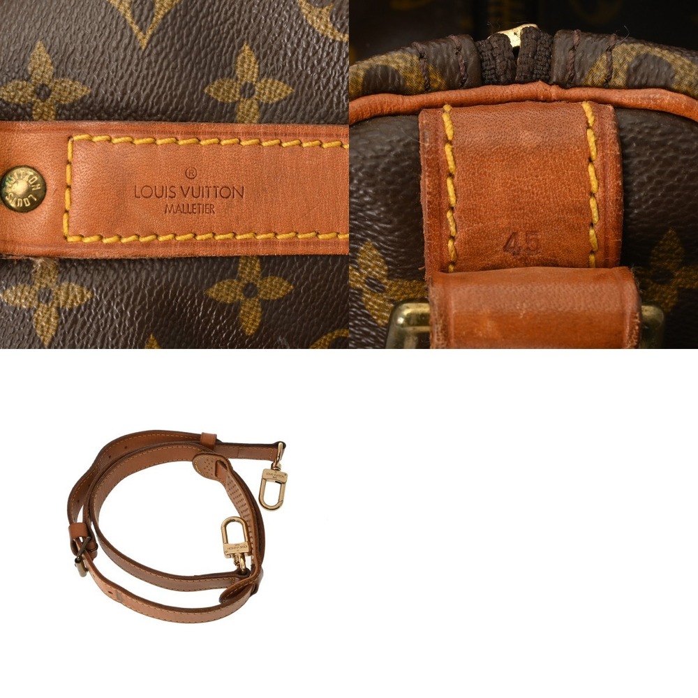 Louis Vuitton Monogram Keepall Bandouliere Brown Canvas Boston Bag - Picture 10 of 10